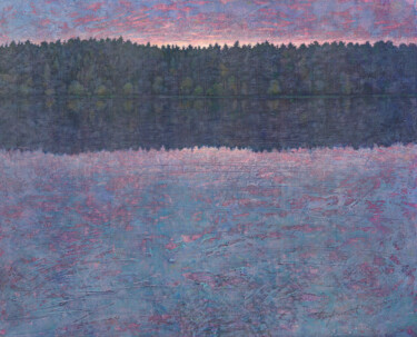 Pintura intitulada "Evening chord" por Sergej Pisarenko, Obras de arte originais, Óleo
