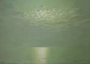 Pittura intitolato "Night" da Sergej Pisarenko, Opera d'arte originale, Olio