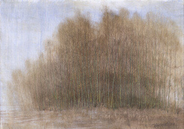 Painting titled "Grove" by Sergej Pisarenko, Original Artwork, Oil