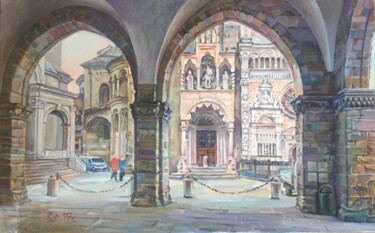 Peinture intitulée "Лучковые арки. г. Б…" par Sergej Smirnov, Œuvre d'art originale, Huile