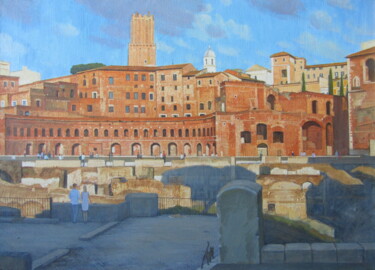Pittura intitolato "Форум Траяна. Рим,…" da Sergei Iurevich Gusev, Opera d'arte originale, Olio Montato su Telaio per barell…