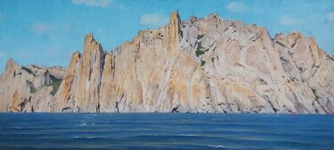 Peinture intitulée "Дикие скалы" par Sergei Iurevich Gusev, Œuvre d'art originale, Huile Monté sur Châssis en bois