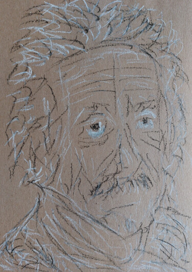 Dessin intitulée "Portrait of Albert…" par Sergej Danko, Œuvre d'art originale, Pastel