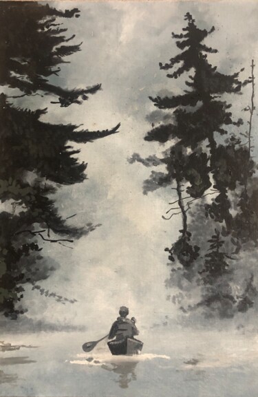 Painting titled "silence" by Sergejs Matjušenko, Original Artwork, Oil