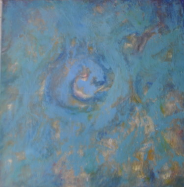 Painting titled "Mandala spirale" by Serge Leroux, Original Artwork, Acrylic