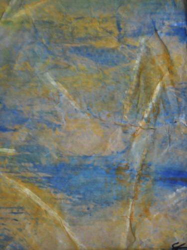 Painting titled "Sensations printani…" by Serge Leroux, Original Artwork, Acrylic Mounted on Other rigid panel