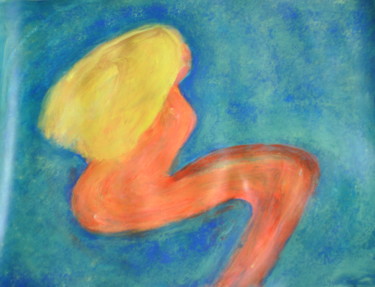 Pintura intitulada "Nature blonde" por Serge Leroux, Obras de arte originais, Acrílico