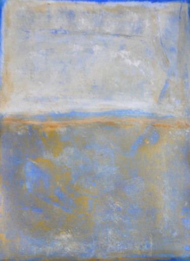 Painting titled "Or Bleu" by Serge Leroux, Original Artwork, Acrylic