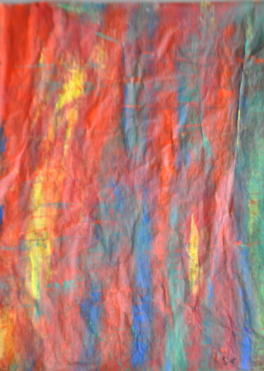 Painting titled "Flammeria 2" by Serge Leroux, Original Artwork, Acrylic