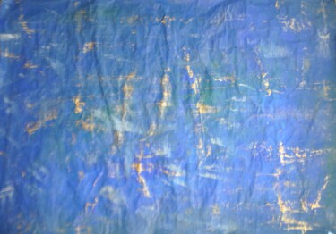 Painting titled "Blue mood or" by Serge Leroux, Original Artwork, Acrylic