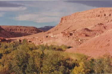 Fotografie getiteld "Paysage montagneux…" door Serge Leroux, Origineel Kunstwerk, Film fotografie