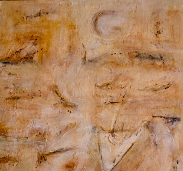 Pintura titulada "Terre de Sienne 2" por Serge Leroux, Obra de arte original, Acrílico