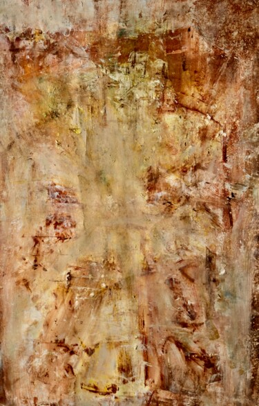 Картина под названием "Terre de Sienne 8" - Serge Leroux, Подлинное произведение искусства, Акрил