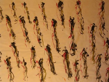 Peinture intitulée "Danseuses" par Sergentdelire, Œuvre d'art originale, Huile