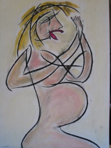 Peinture intitulée "Ma doudou" par Sergentdelire, Œuvre d'art originale, Huile