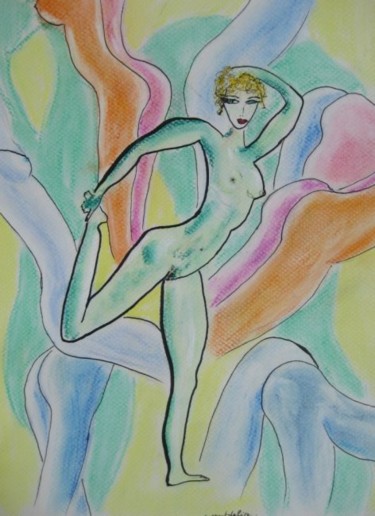 Peinture intitulée "Equilibre et douceur" par Sergentdelire, Œuvre d'art originale, Huile