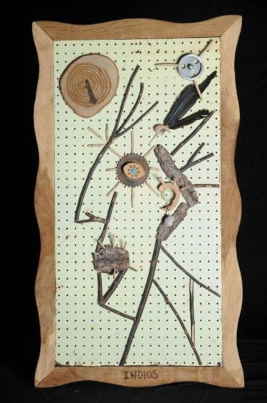 Escultura titulada "Indios" por Serge Ronzeaud, Obra de arte original