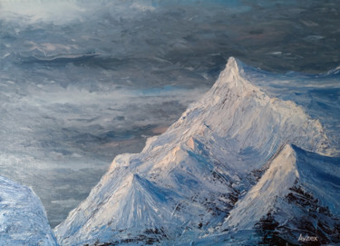 Картина под названием "Горы" - Ayzex, Подлинное произведение искусства, Масло