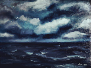 Картина под названием "sea ?" - Ayzex, Подлинное произведение искусства, Масло