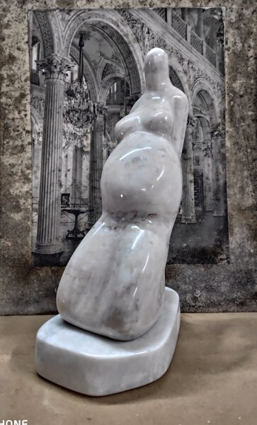 Sculpture titled "Надежда" by Sergey Davidovsky, Original Artwork, Stone