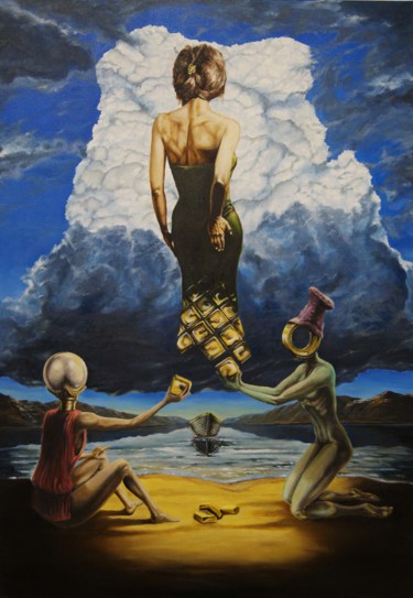 Painting titled "the magic" by Sergey Kirillov, Original Artwork, Oil