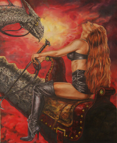 Painting titled "fantasy" by Sergey Kirillov, Original Artwork, Oil