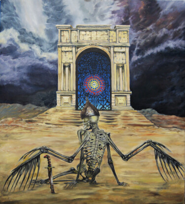 Pittura intitolato "the  excommunicate" da Sergey Kirillov, Opera d'arte originale, Olio