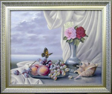 Painting titled "still life 06/roses/" by Sergey Kolodyazhniy, Original Artwork, Other