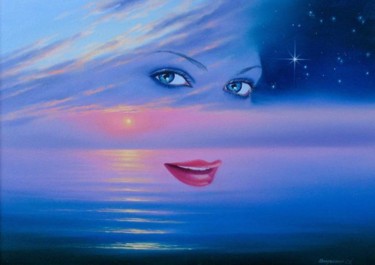 Картина под названием "morning star" - Sergey Kolodyazhniy, Подлинное произведение искусства, Масло