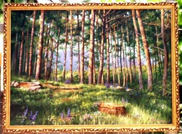 Peinture intitulée "forest reserve in Y…" par Sergey Kolodyazhniy, Œuvre d'art originale, Huile