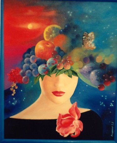 Картина под названием "ms.summer" - Sergey Kolodyazhniy, Подлинное произведение искусства