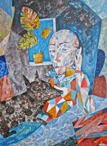 Peinture intitulée "Dreamer" par Sergey Kostin, Œuvre d'art originale, Acrylique