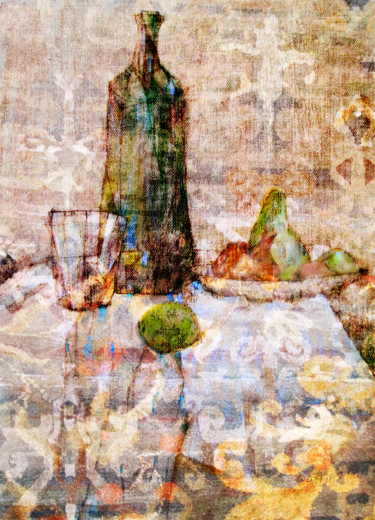 Ζωγραφική με τίτλο "Fruits and Vine" από Sergey Kostin, Αυθεντικά έργα τέχνης, Ακρυλικό