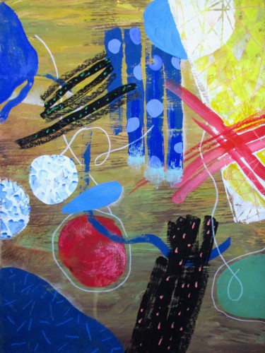 Pintura intitulada "Abstract Expression" por Sergey Kostin, Obras de arte originais, Acrílico