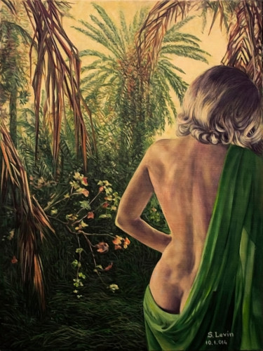 Peinture intitulée "paradise lost" par Sergey Levin, Œuvre d'art originale, Huile