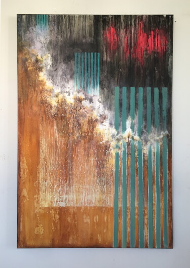 Wall. Peinture intitulée "Wall." par Sergey Makhov, Œuvre d'art originale, Acrylique Monté sur Châssis