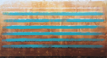 Stripes. Pintura intitulada "Stripes." por Sergey Makhov, Obras de arte originais, Acrílico Montado em Maca de lona