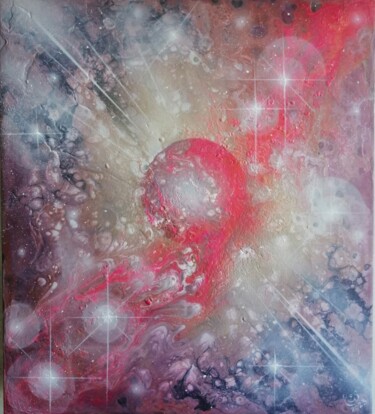 Pittura intitolato "Моя Вселенная" da Sergey Shestopalov, Opera d'arte originale, Acrilico