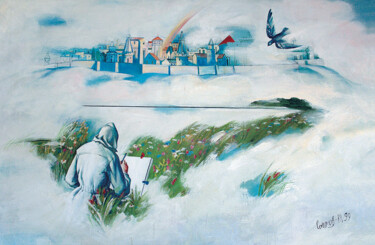 Pintura intitulada "Untitled" por Sergey Sokolov, Obras de arte originais, Óleo