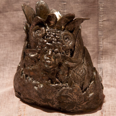 Skulptur mit dem Titel "Fauns" von Sergey Sovkov, Original-Kunstwerk, Keramik