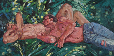 Painting titled "Affectionateing" by Sergey Sovkov, Original Artwork