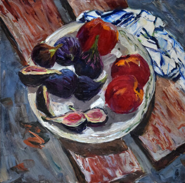 Картина под названием "Figs and Peaches" - Sergey Sovkov, Подлинное произведение искусства