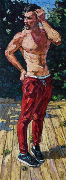 Malerei mit dem Titel "After Jogging" von Sergey Sovkov, Original-Kunstwerk