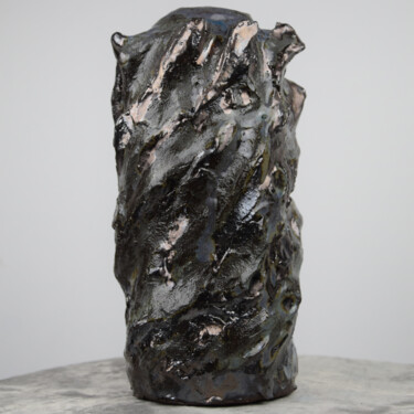 Skulptur mit dem Titel "Cooled Magma" von Sergey Sovkov, Original-Kunstwerk, Keramik