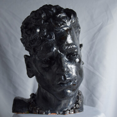 Sculpture titled "Miroslav" by Sergey Sovkov, Original Artwork, Ceramics