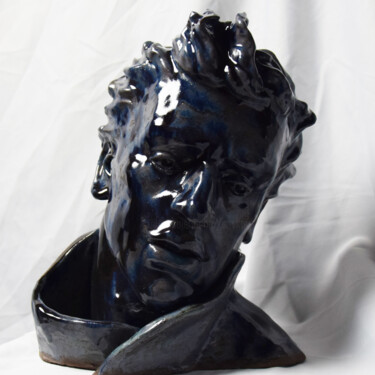 Скульптура под названием "Poet" - Sergey Sovkov, Подлинное произведение искусства, Керамика