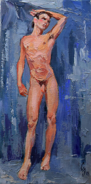 Painting titled "Model" by Sergey Sovkov, Original Artwork