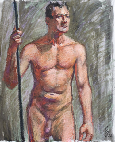 Drawing titled "Joseph" by Sergey Sovkov, Original Artwork, Pastel