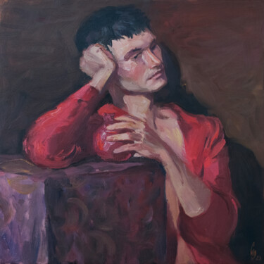Malerei mit dem Titel "Portrait of Albert…" von Sergey Sovkov, Original-Kunstwerk, Öl