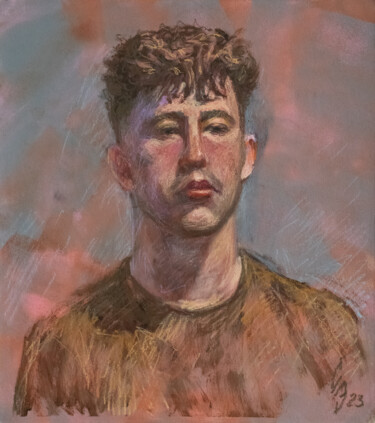 "Portrait of a young…" başlıklı Resim Sergey Sovkov tarafından, Orijinal sanat, Pastel